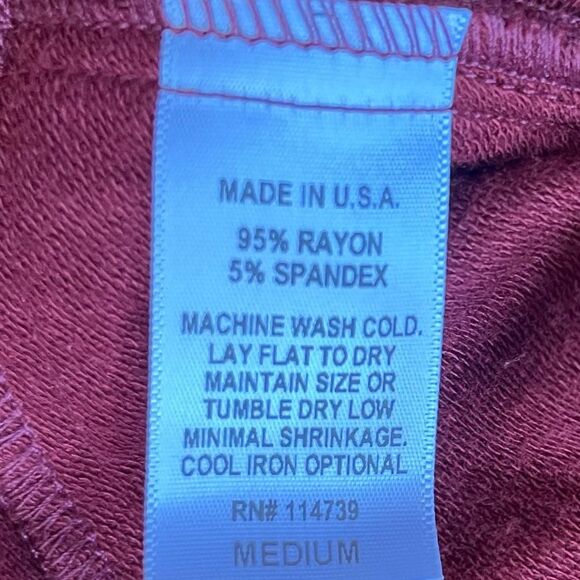 FLAX Red Long Sleeve Soft Comfortable Cardigan Duster  Women's Size Medium - Picture 5 of 9